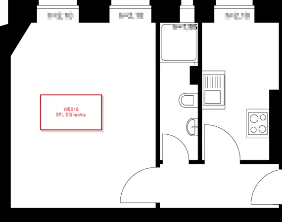 WBS140 erforderlich - 1 Raum Wohnung Erdgeschoss — photo 1